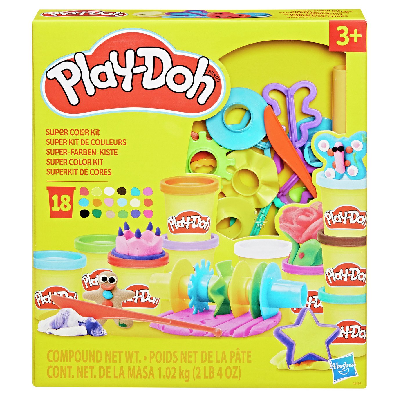 Play-Doh Super Colour Kit with 18 Tubs & 15 Accessories 