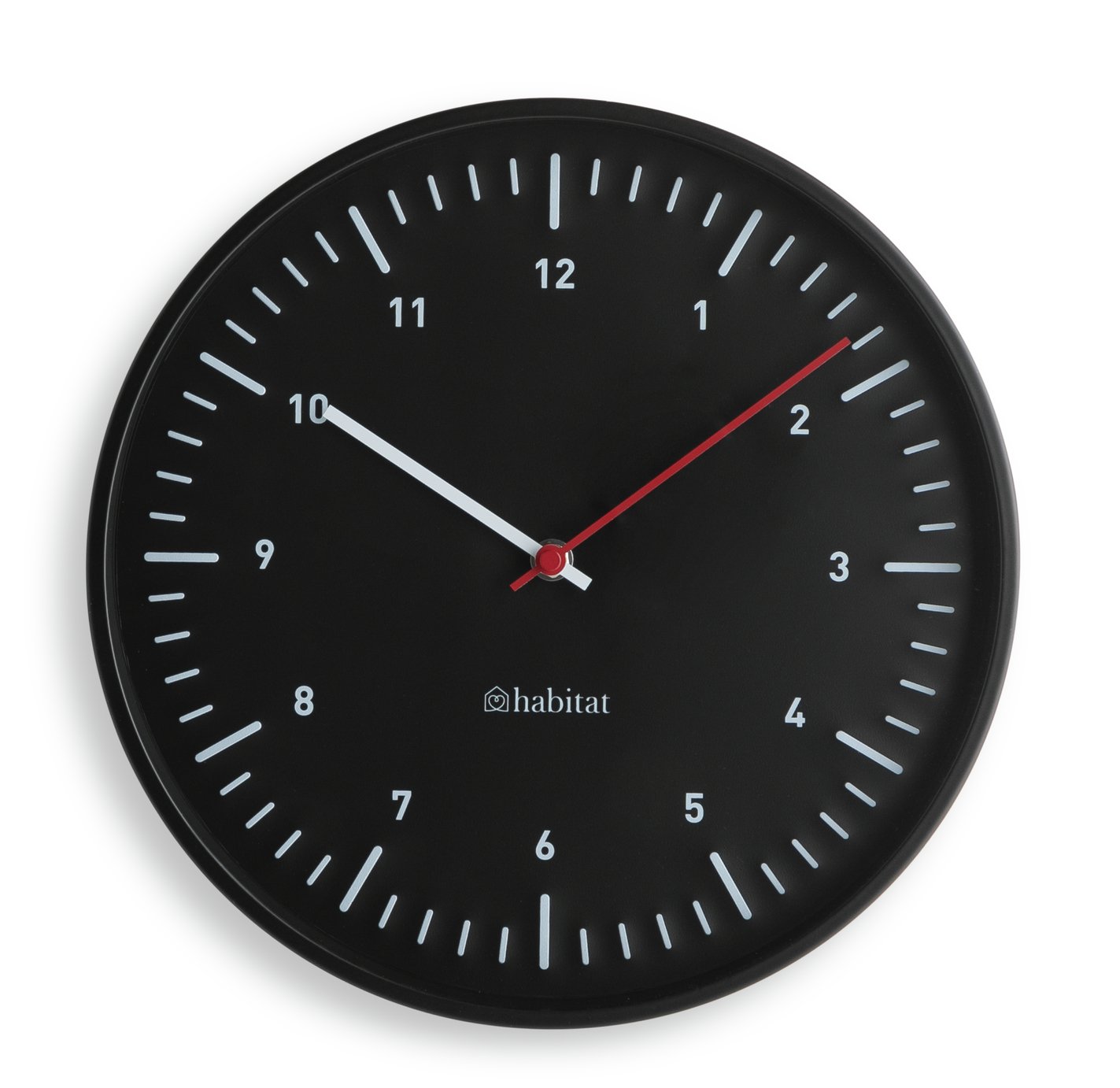 Habitat Analogue Wall Clock - Black