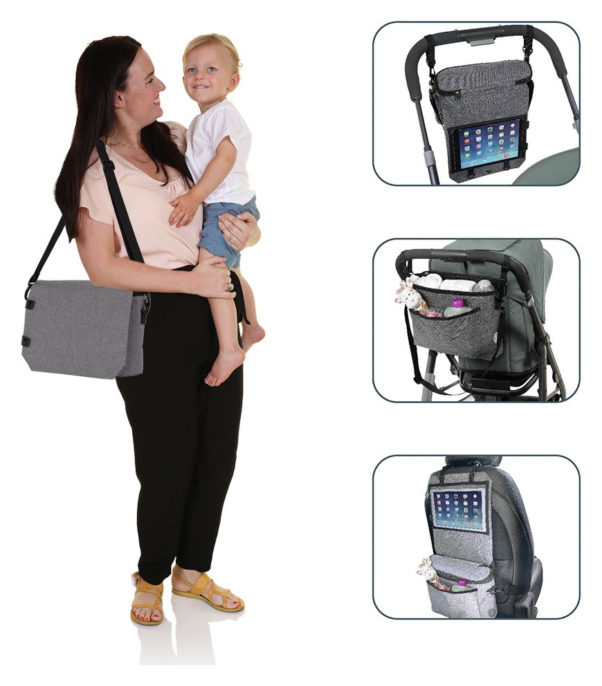 Dreambaby 3in1 Stroller Bag, Change Bag + Car Organiser