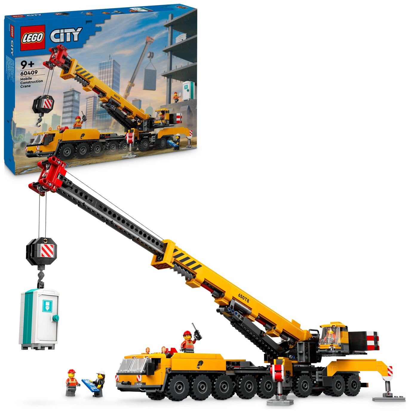 LEGO City Yellow Mobile Construction Crane Toy Set 60409