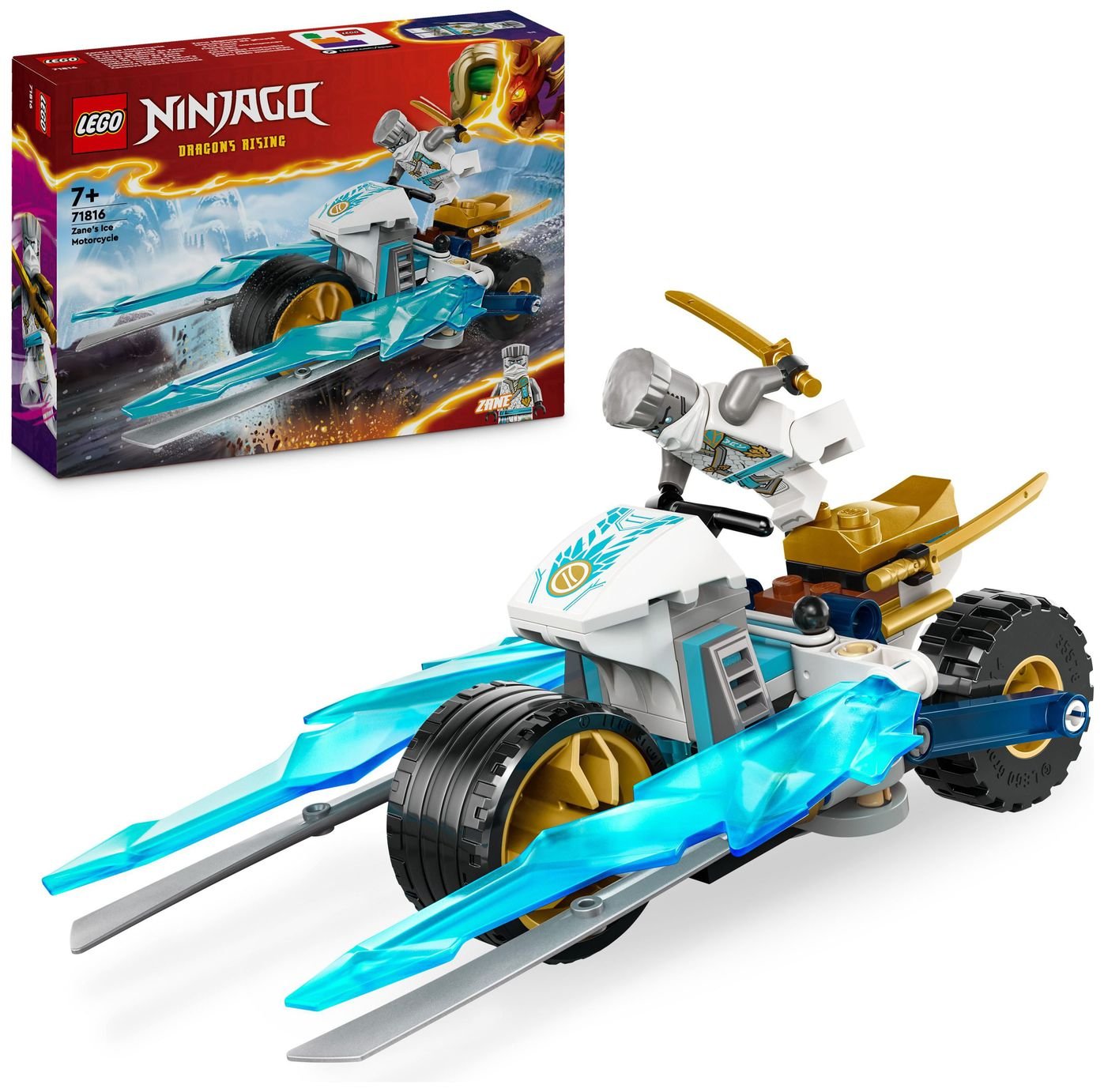 LEGO NINJAGO Zane's Ice Motorcycle Ninja Toy Set 71816