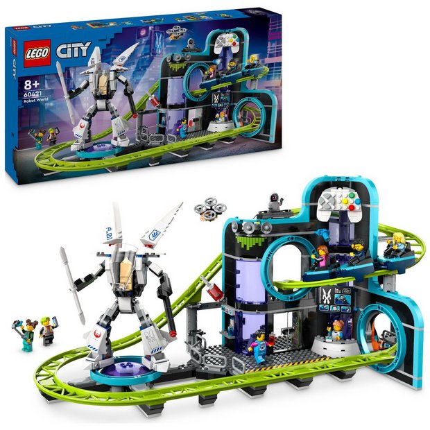 Buy LEGO City Robot World Roller Coaster Park Creative Toy 60421 LEGO Argos