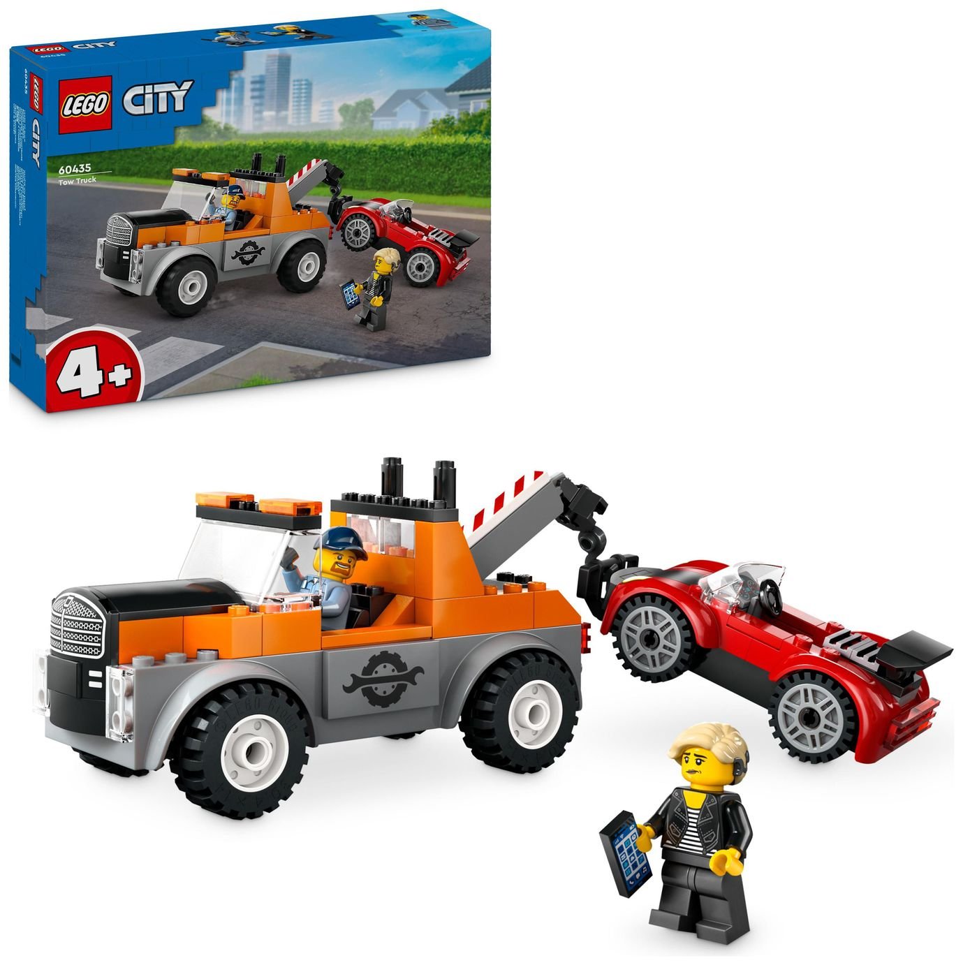 LEGO City Tow Truck and Sports Car Repair Toy Set 60435