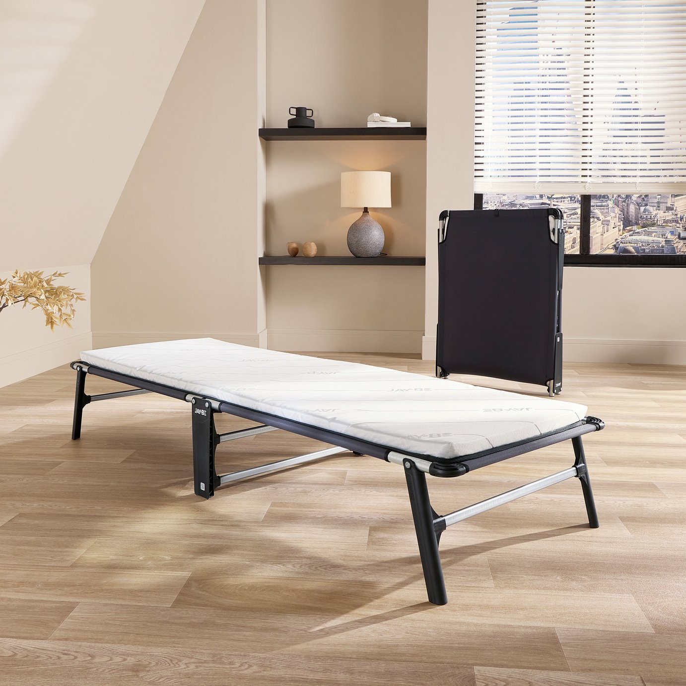 Jay-Be Compact Folding Bed with Mattress - Single