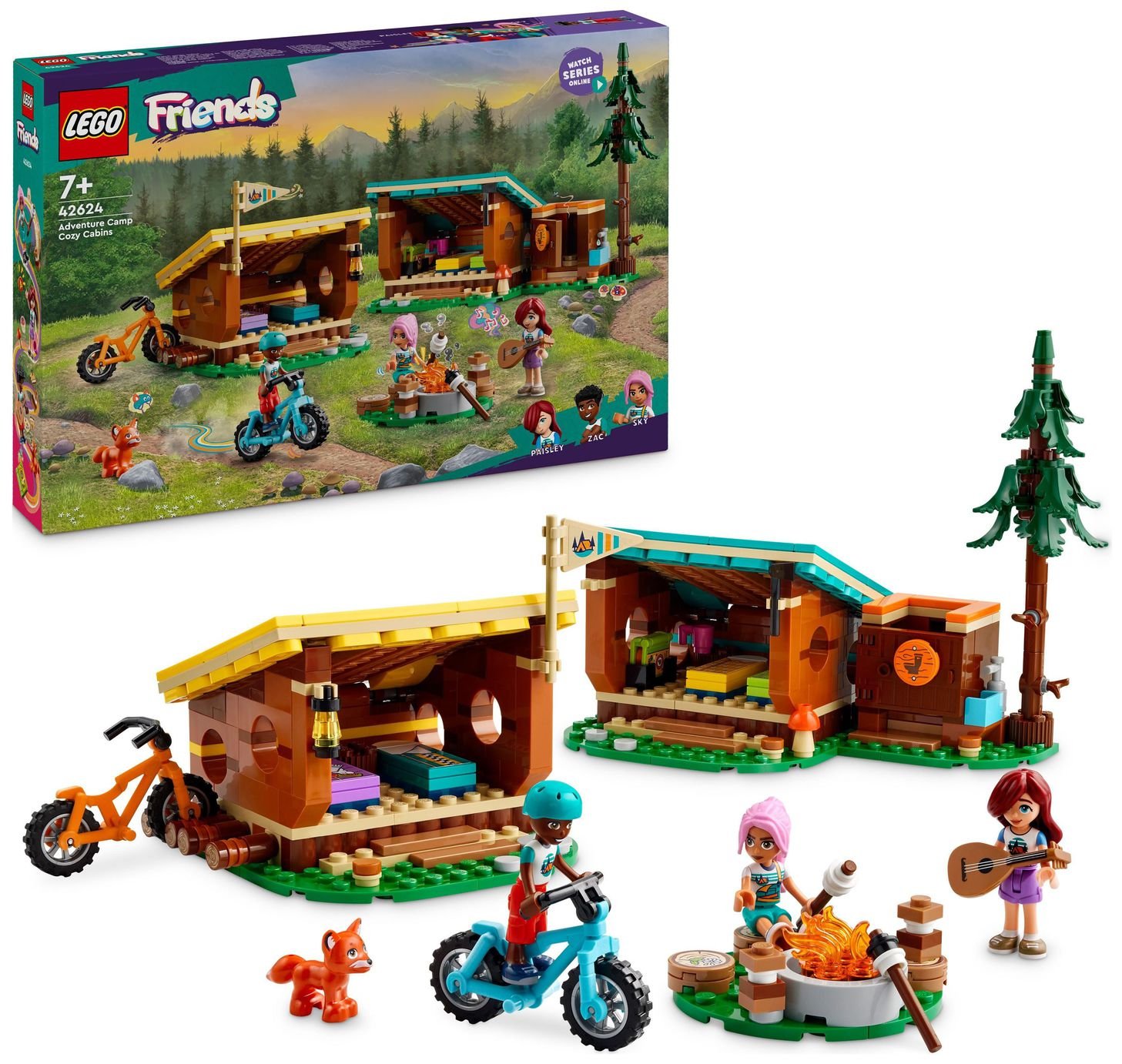 Buy LEGO Friends Adventure Camp Cosy Cabins Building Toy 42624