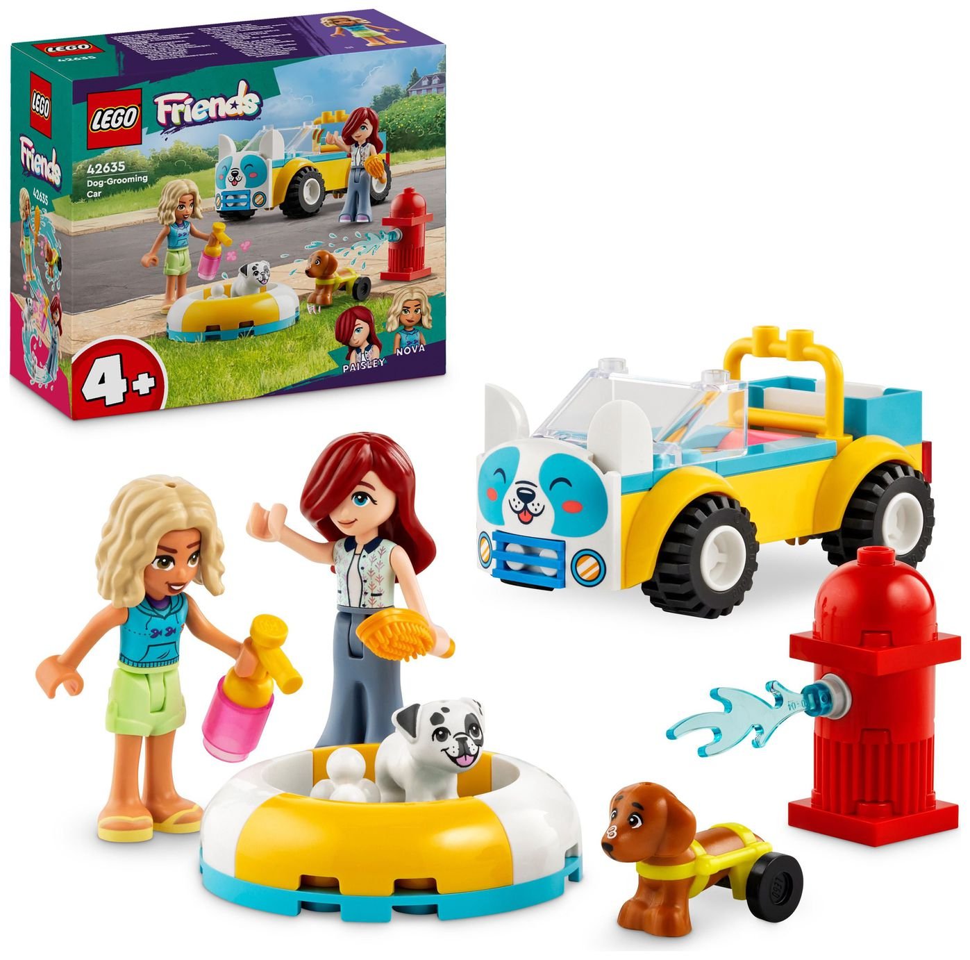 LEGO Friends Dog-Grooming Car Vehicle Animal & Playset 42635