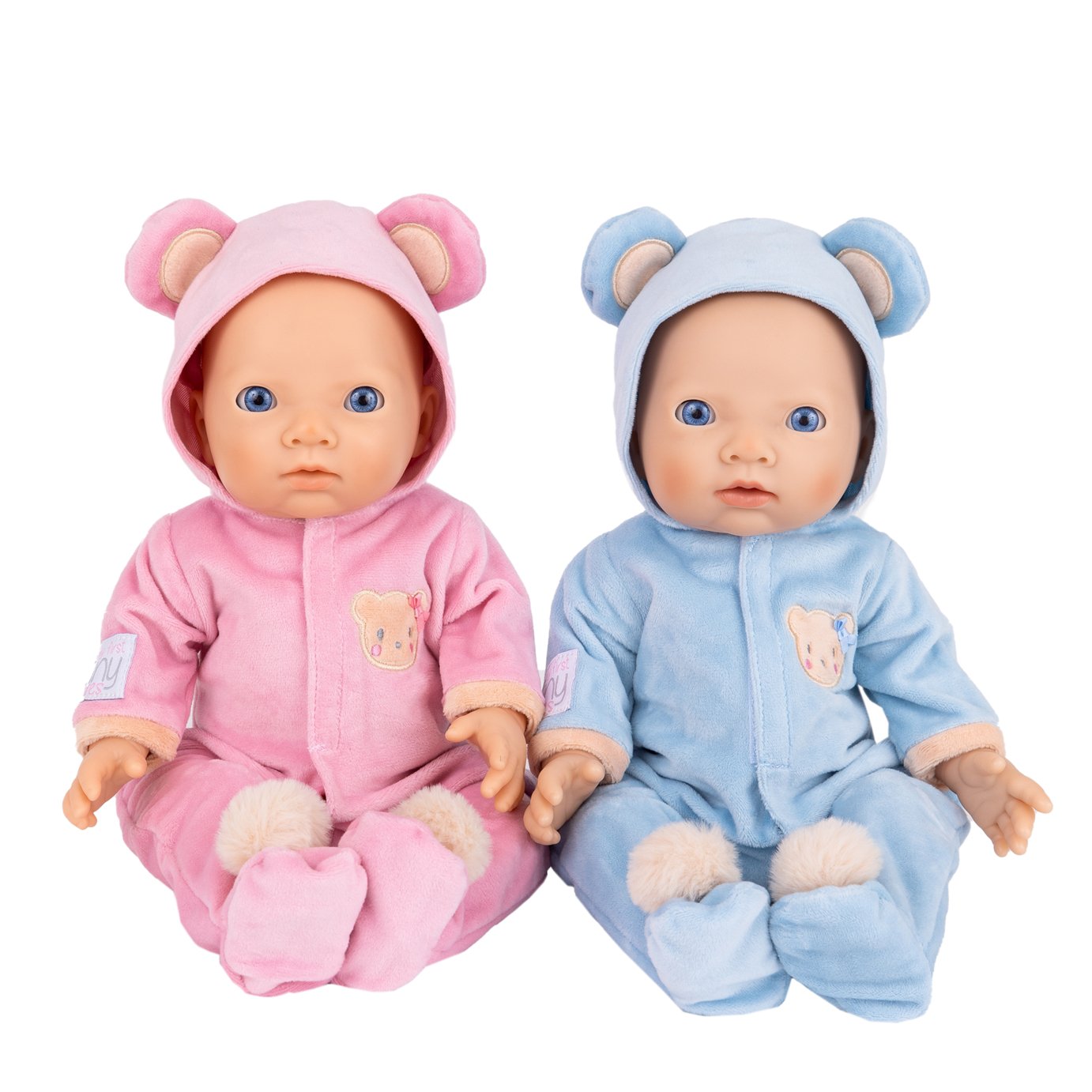 My First Tiny Treasures Beary Cute Snuggle Twin Baby Dolls