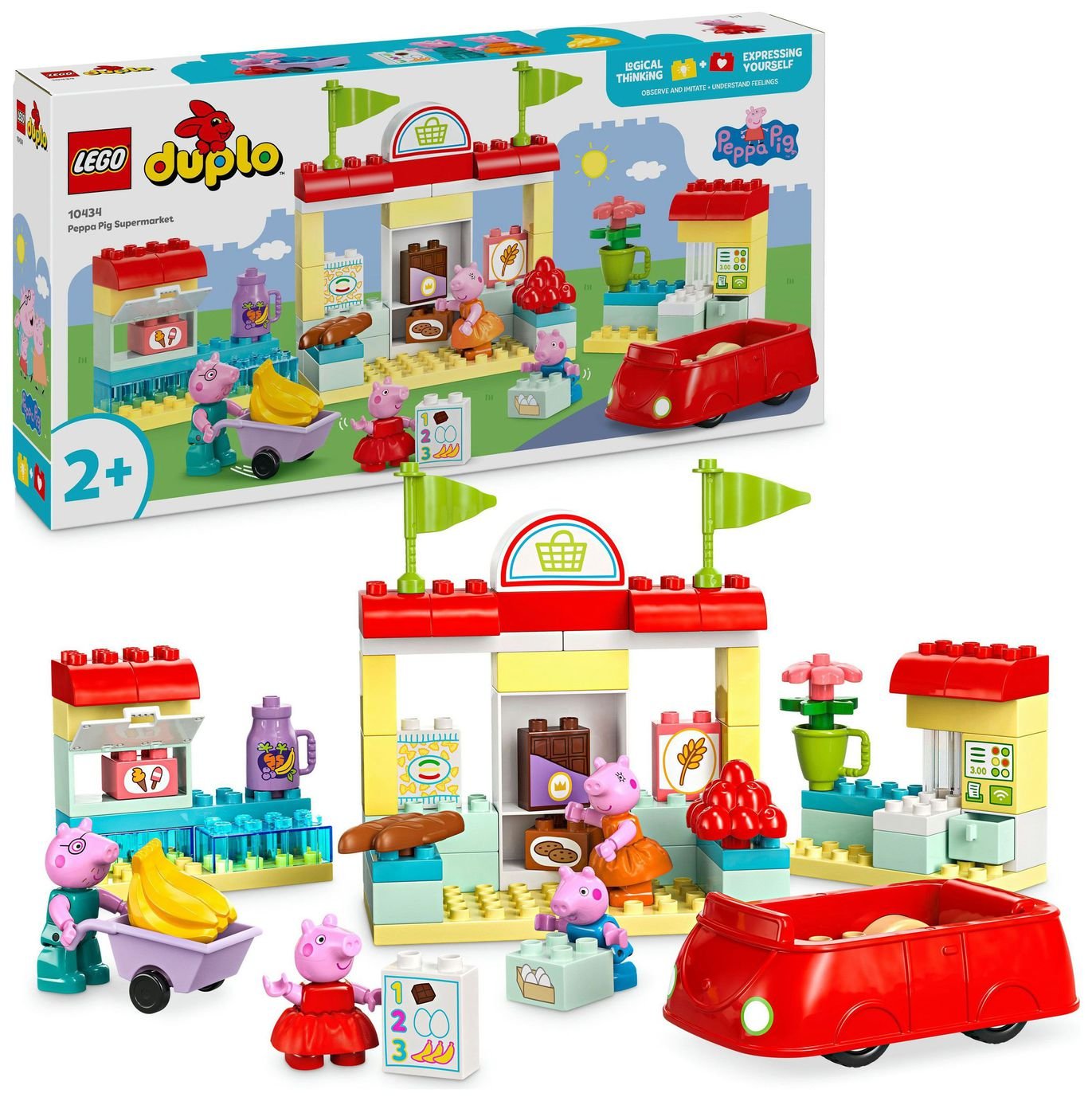 LEGO DUPLO Peppa Pig Supermarket Toy with Figures 10434