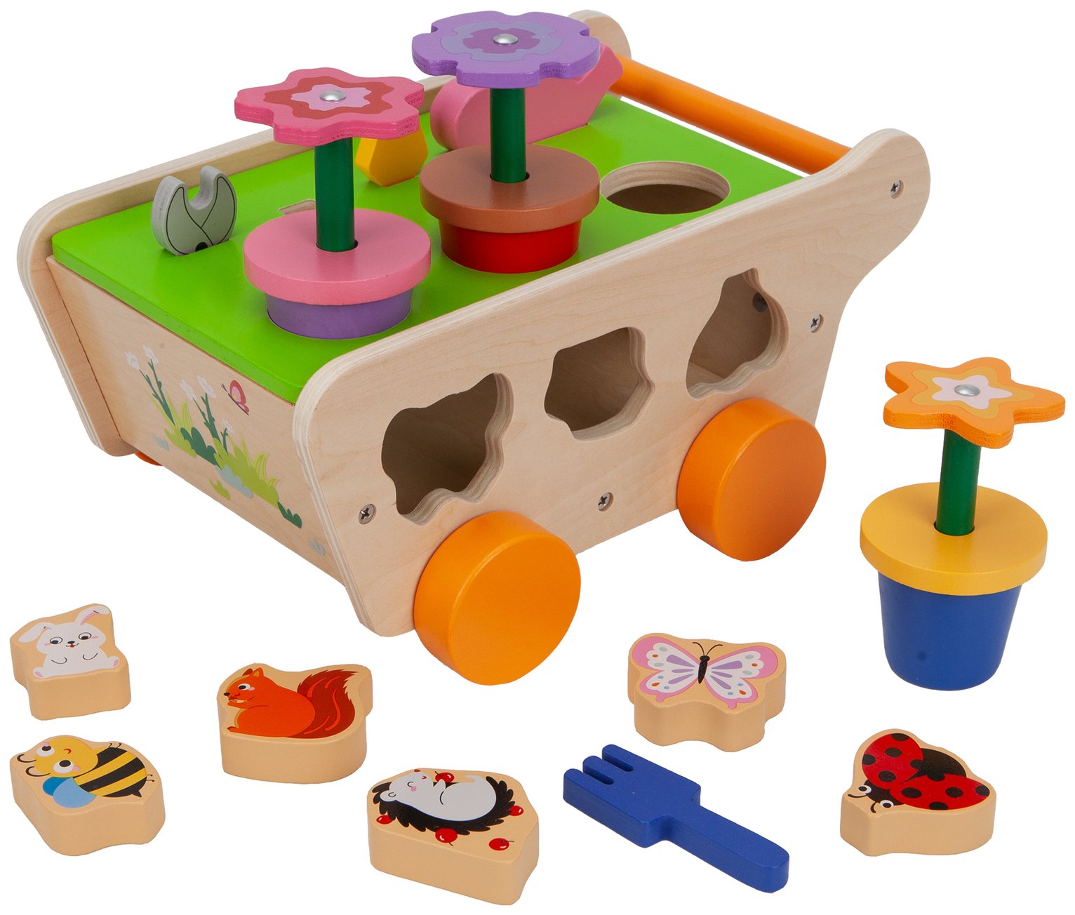 Chad Valley Wooden Gardening Shape Sorter 