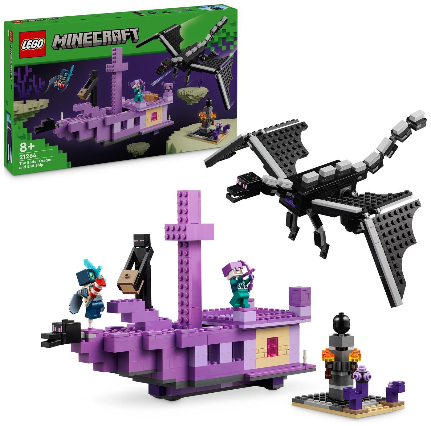 LEGO Minecraft The Ender Dragon and End Ship Toy Set 21264