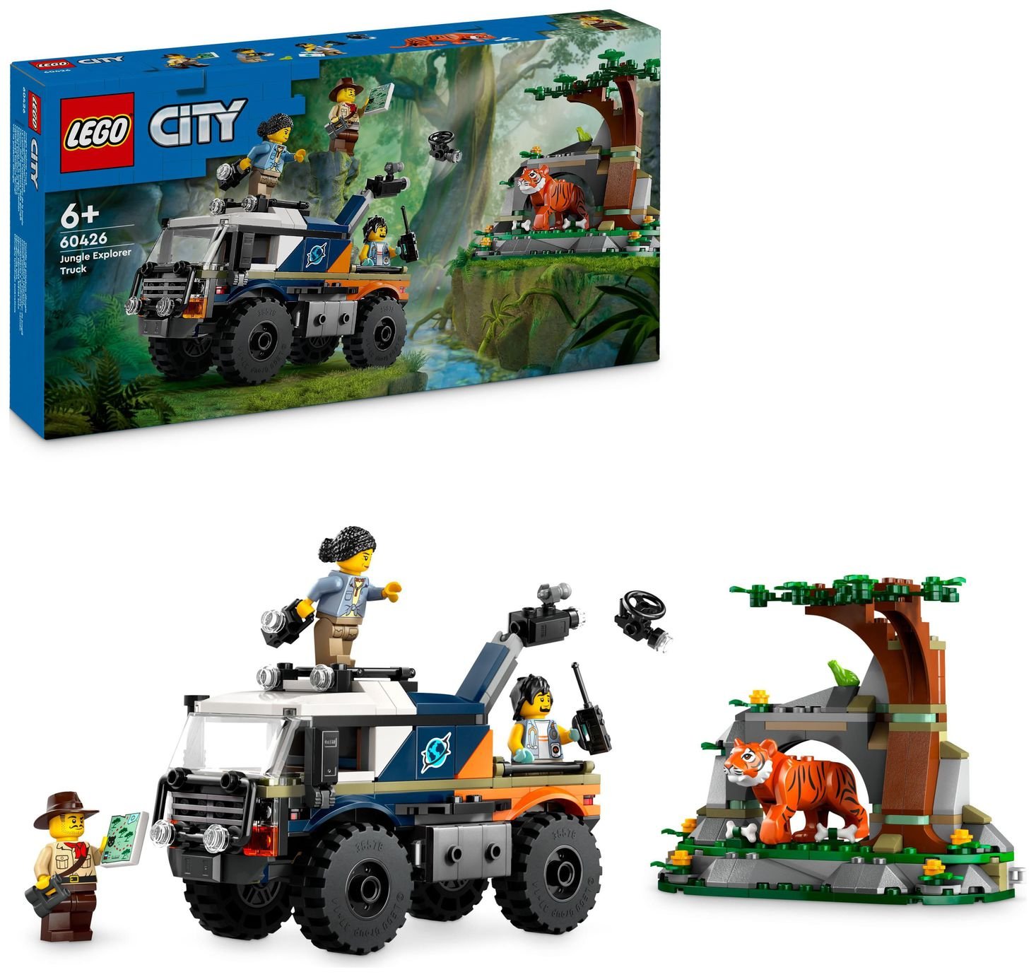 LEGO City Jungle Explorer Off-Road Truck & Toy Tiger 60426