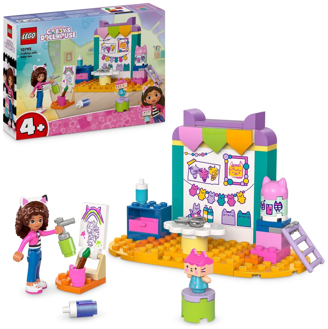LEGO Gabby's Dollhouse Crafting with Baby Box Toy Set 10795
