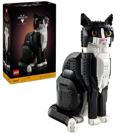 LEGO Ideas Tuxedo Cat Model Kit for Adults to Build 21349