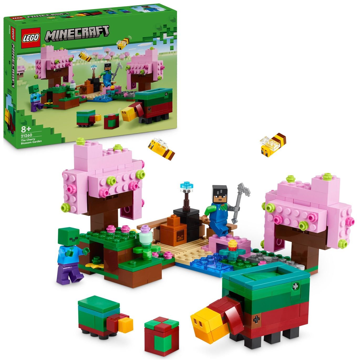 LEGO Minecraft The Cherry Blossom Garden Building Toy 21260
