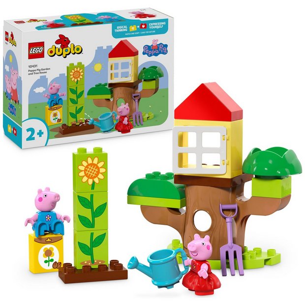 Buy LEGO DUPLO Peppa Pig Garden and Tree House Toddler Toy 10431 Early learning toys Argos