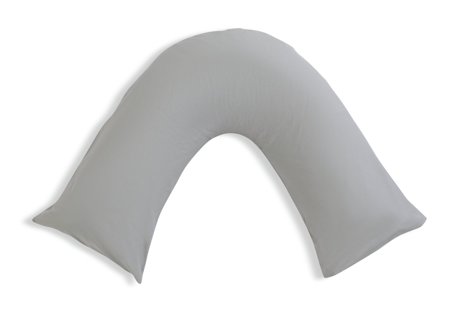 Habitat Cotton Rich 180 TC V Shape Pillowcase Pair-Dove Grey