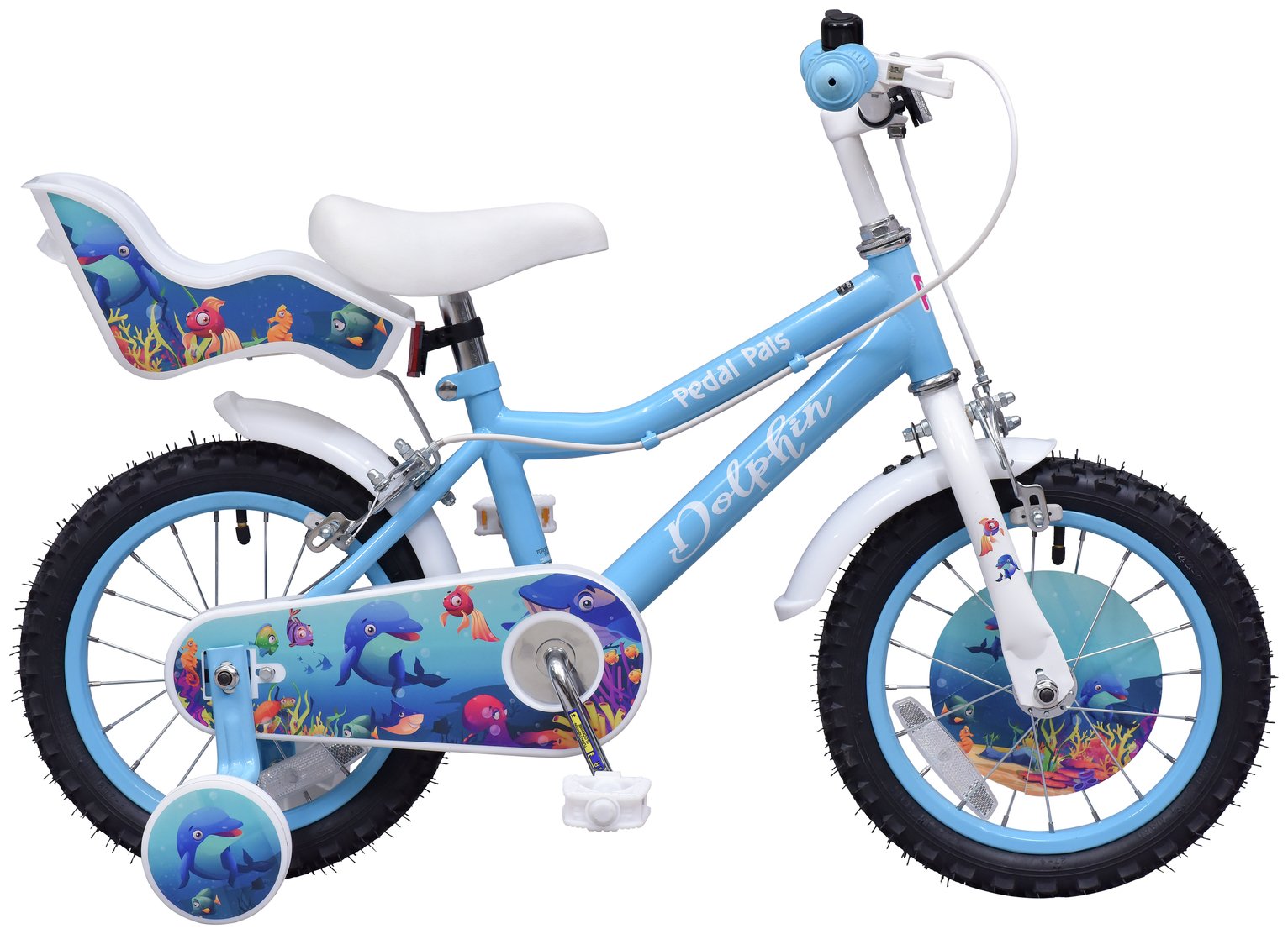 Pedal Pals 14 inch Wheel Size Kids Mountain Bike -  Blue