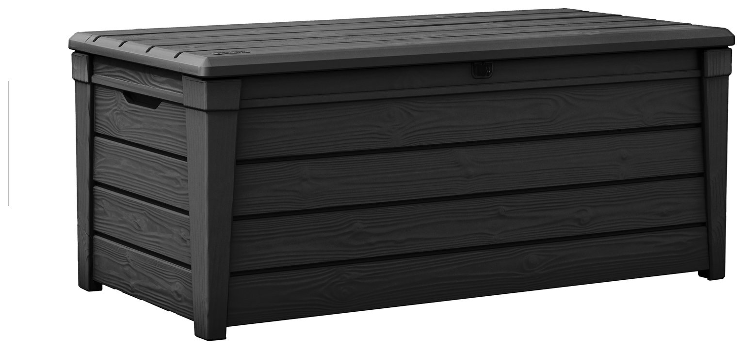 Keter Brightwood 454L Outdoor Garden Storage Box - Grey