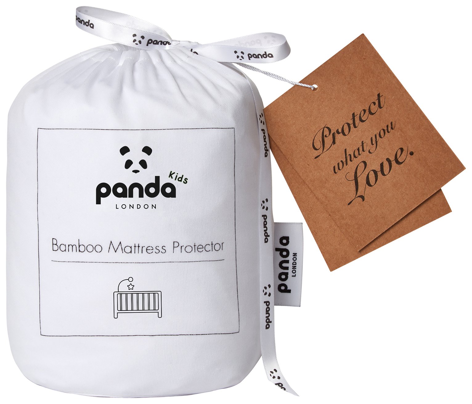Panda Kids Bamboo Mattress Protector