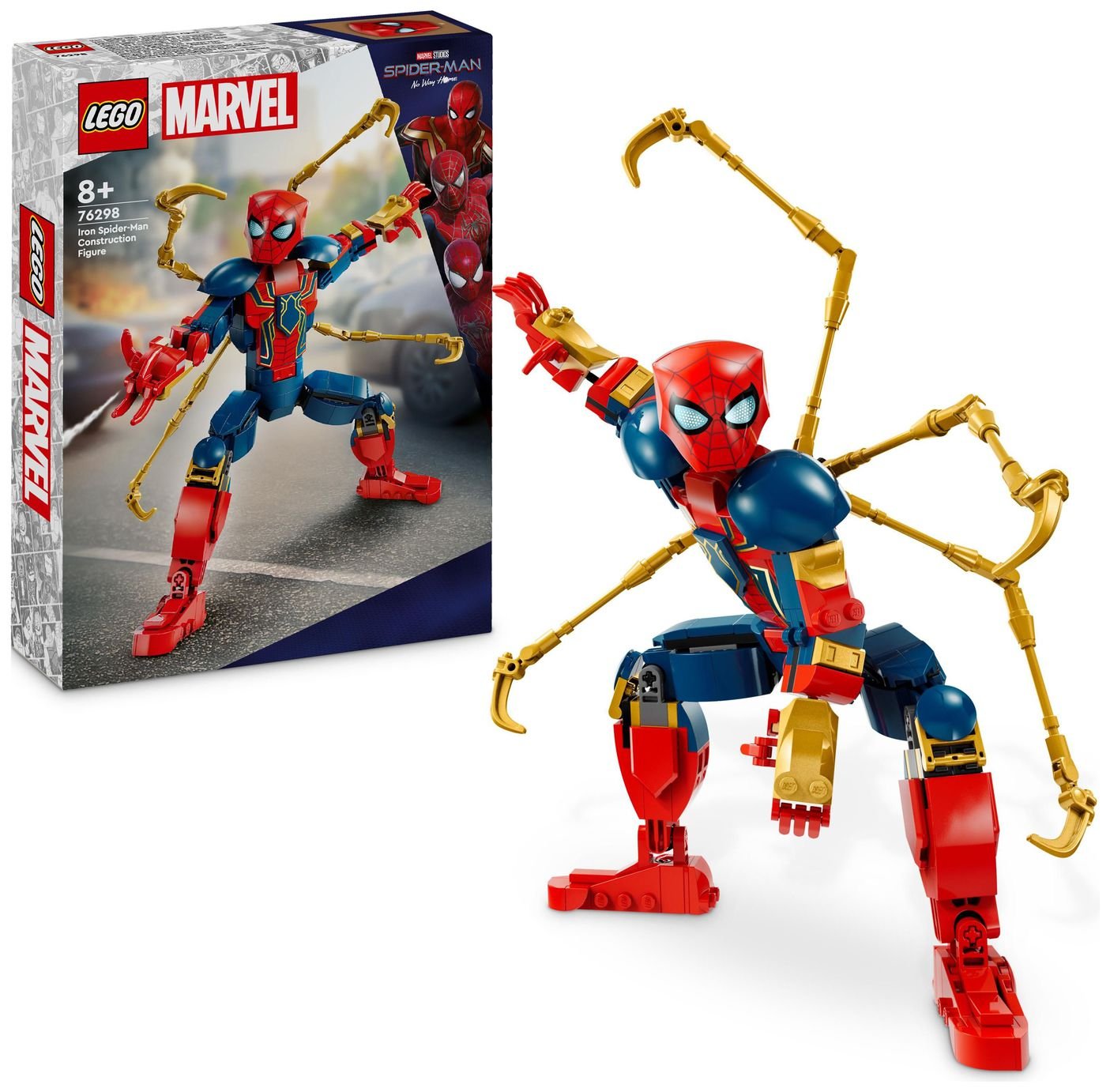 LEGO Marvel Iron Spider-Man Construction Figure Set 76298