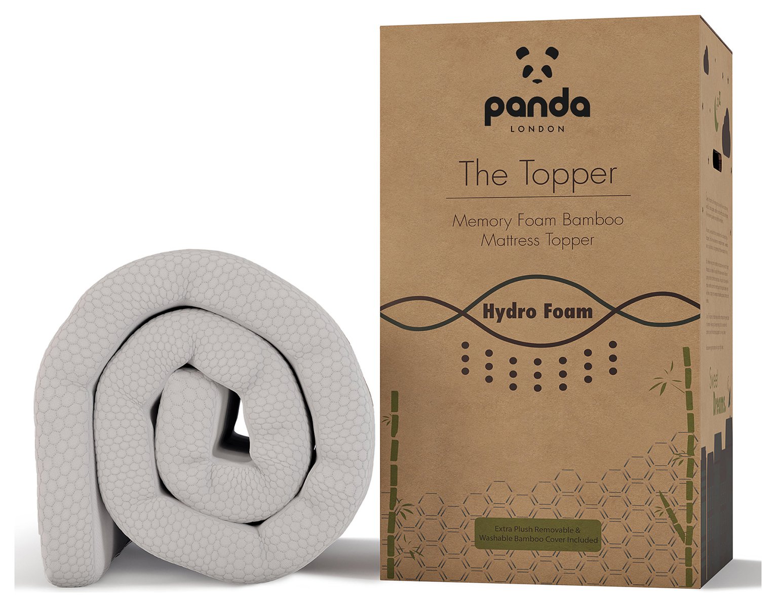 Panda Memory Foam 5cm Mattress Topper