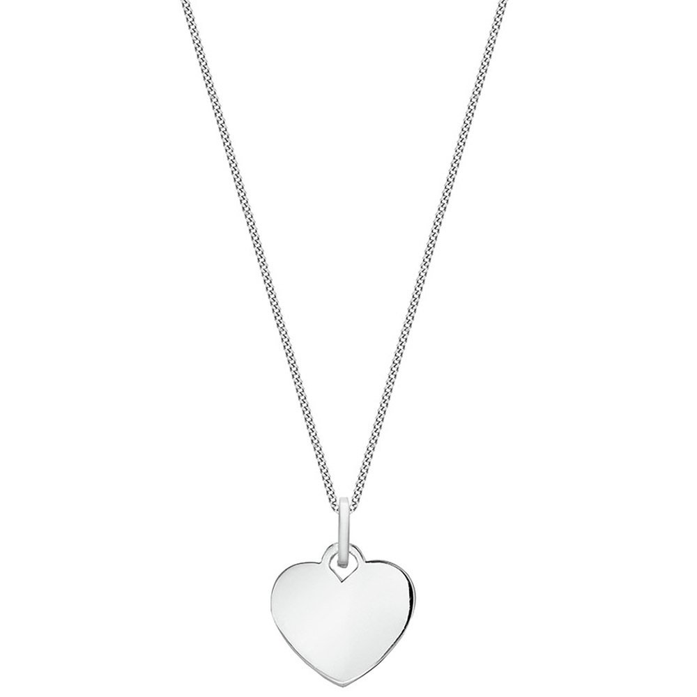 Revere Sterling Silver Personalised Heart Pendant