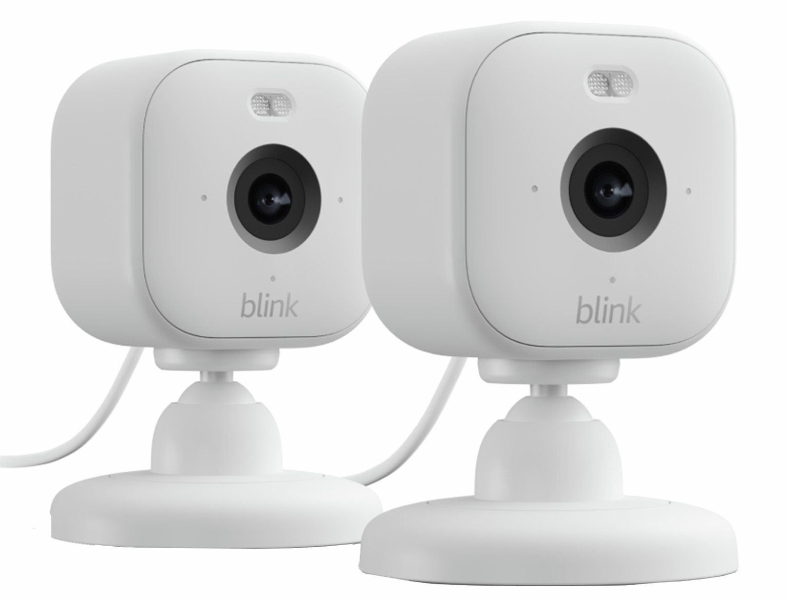 Blink Mini 2 Plug-In CCTV Smart Security Camera White 2 Pack