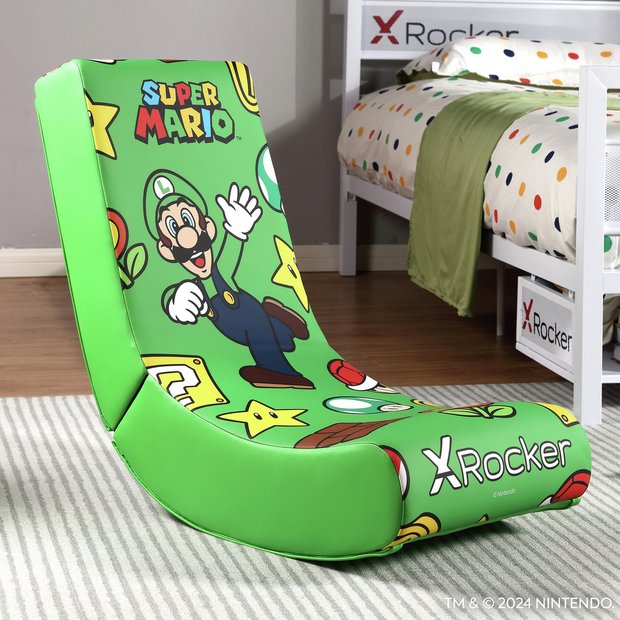 Buy X Rocker Power Up Edition Junior Gaming Chair Luigi Gaming chairs Argos