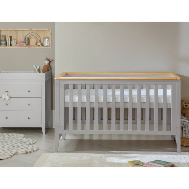 Buy Cuggl Canterbury Baby Cot Bed Grey Cots and cot beds Argos