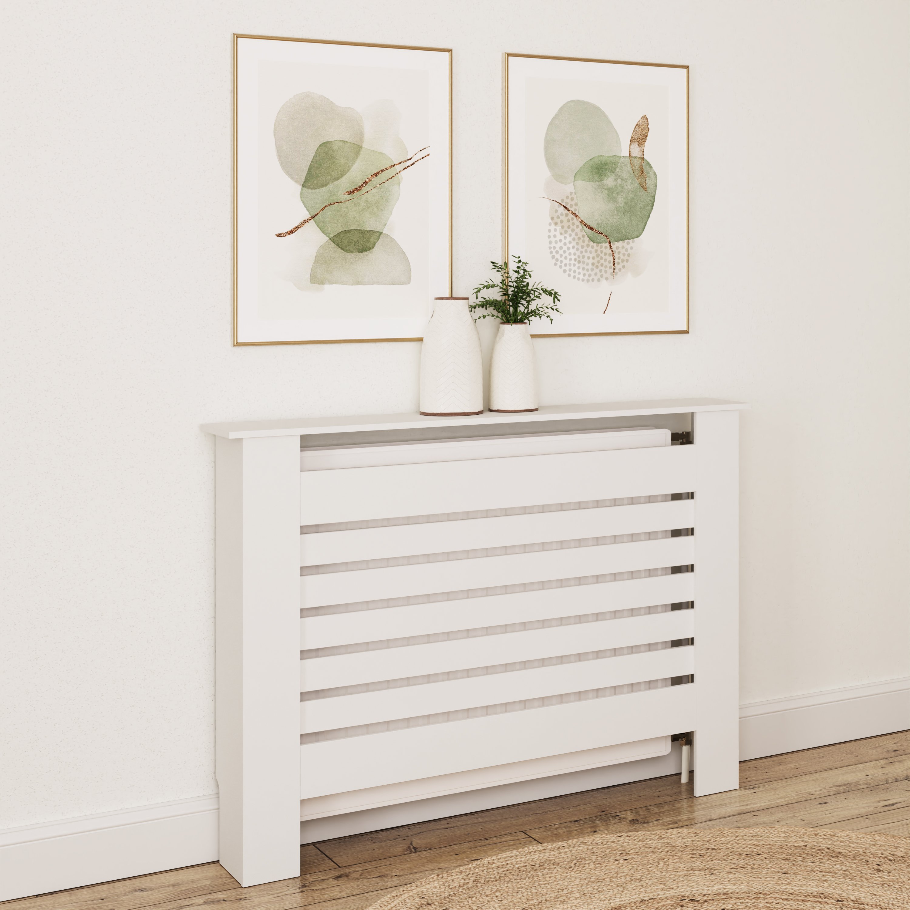 GFW Cleo Medium Radiator Cover - White