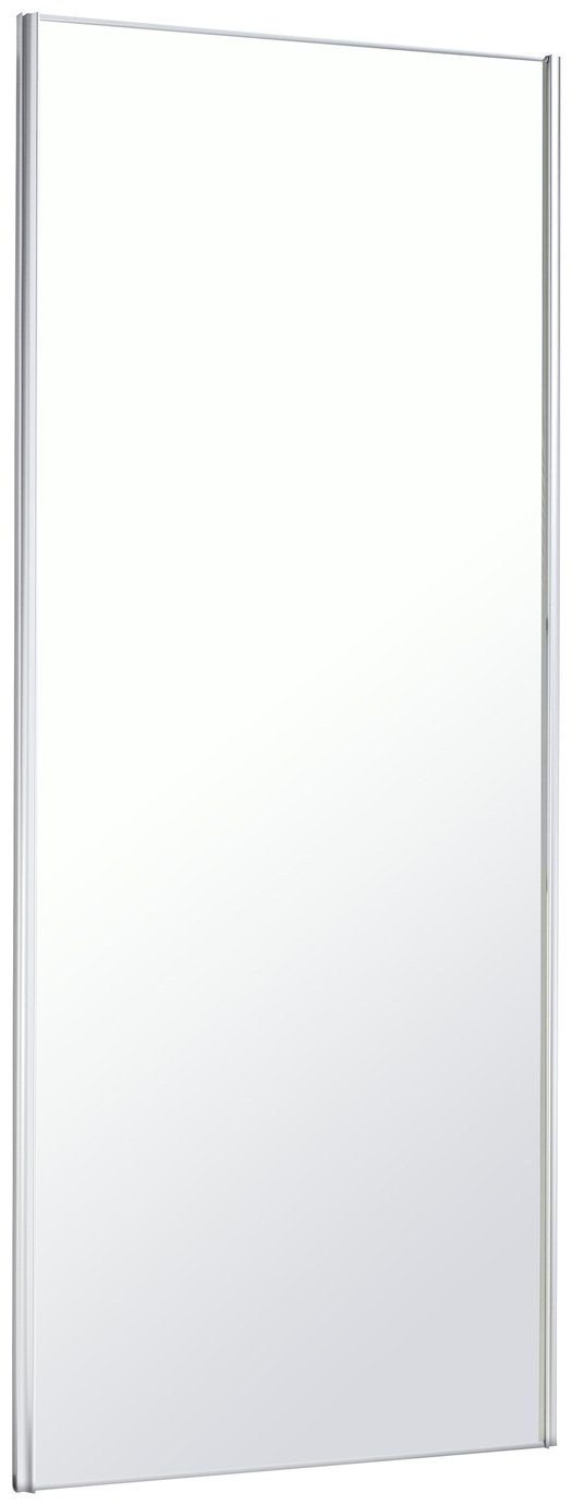 Spacepro White Frame Mirror Sliding Door 24Inch