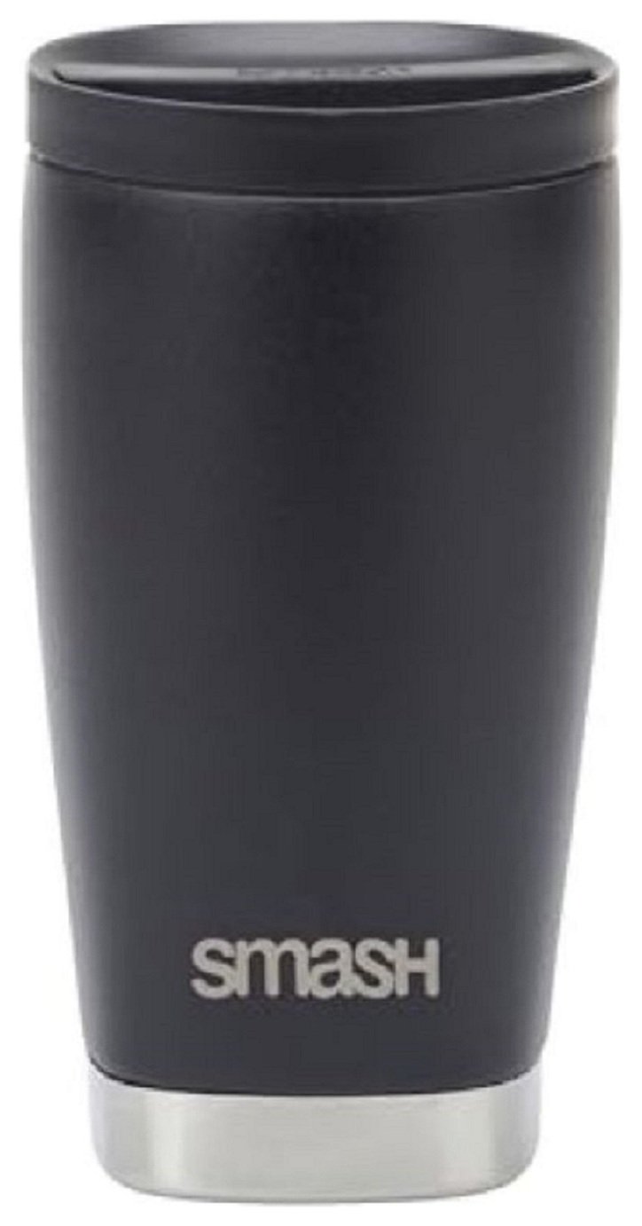 Smash Black Stainless Steel Travel Coffee Cup - 350ml