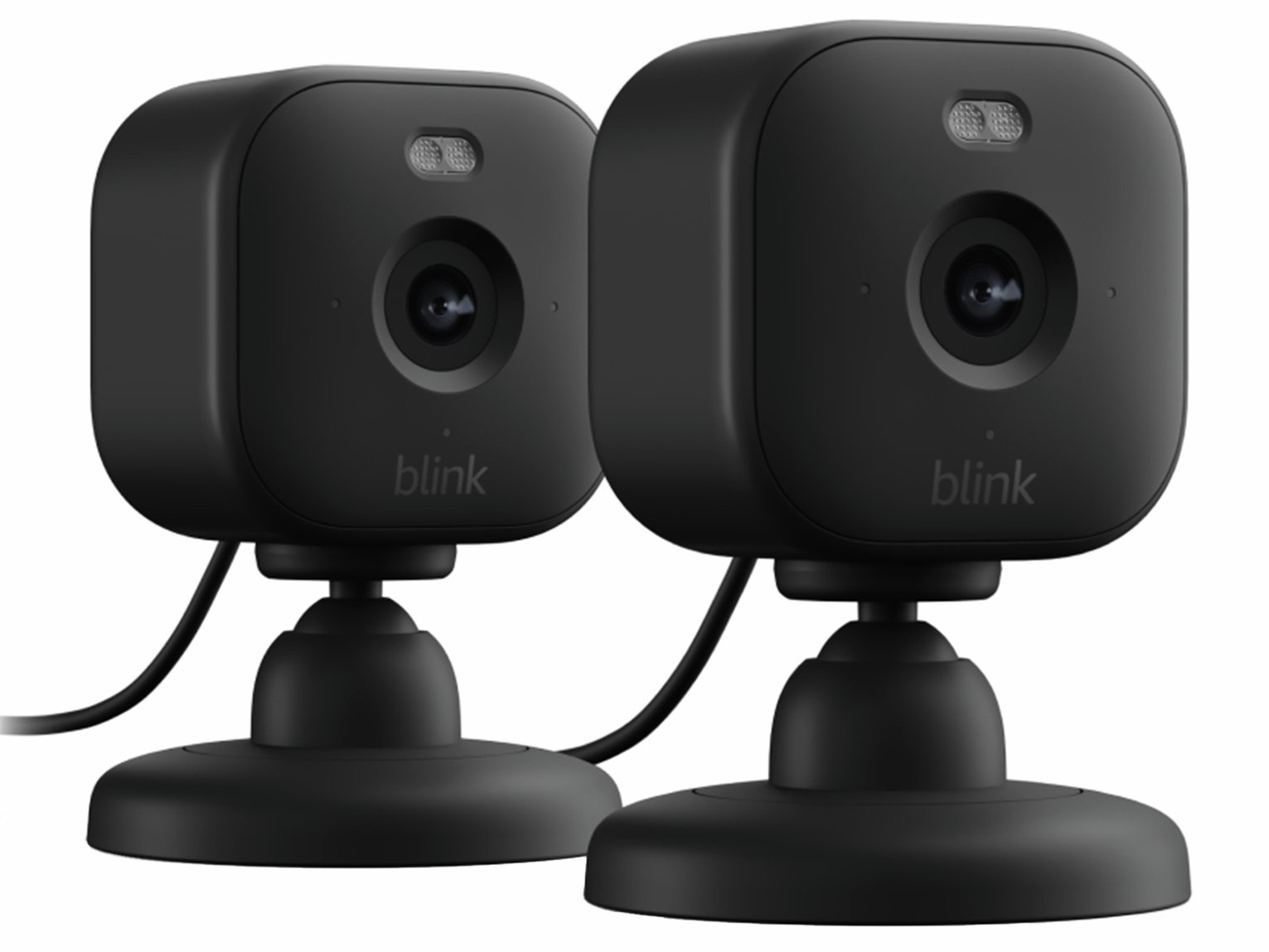 Blink Mini 2 Plug-In CCTV Smart Security Camera Black 2 Pack