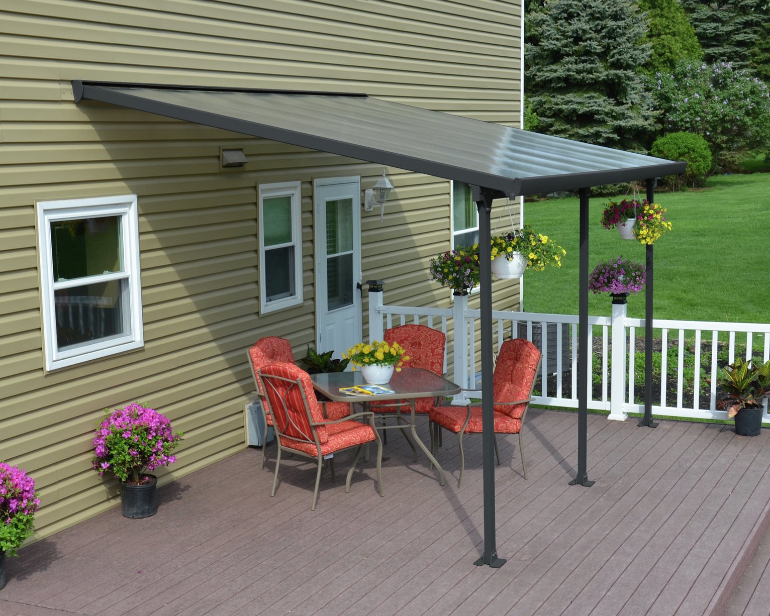 Palram Feria 3 X 4m Patio Cover - Grey
