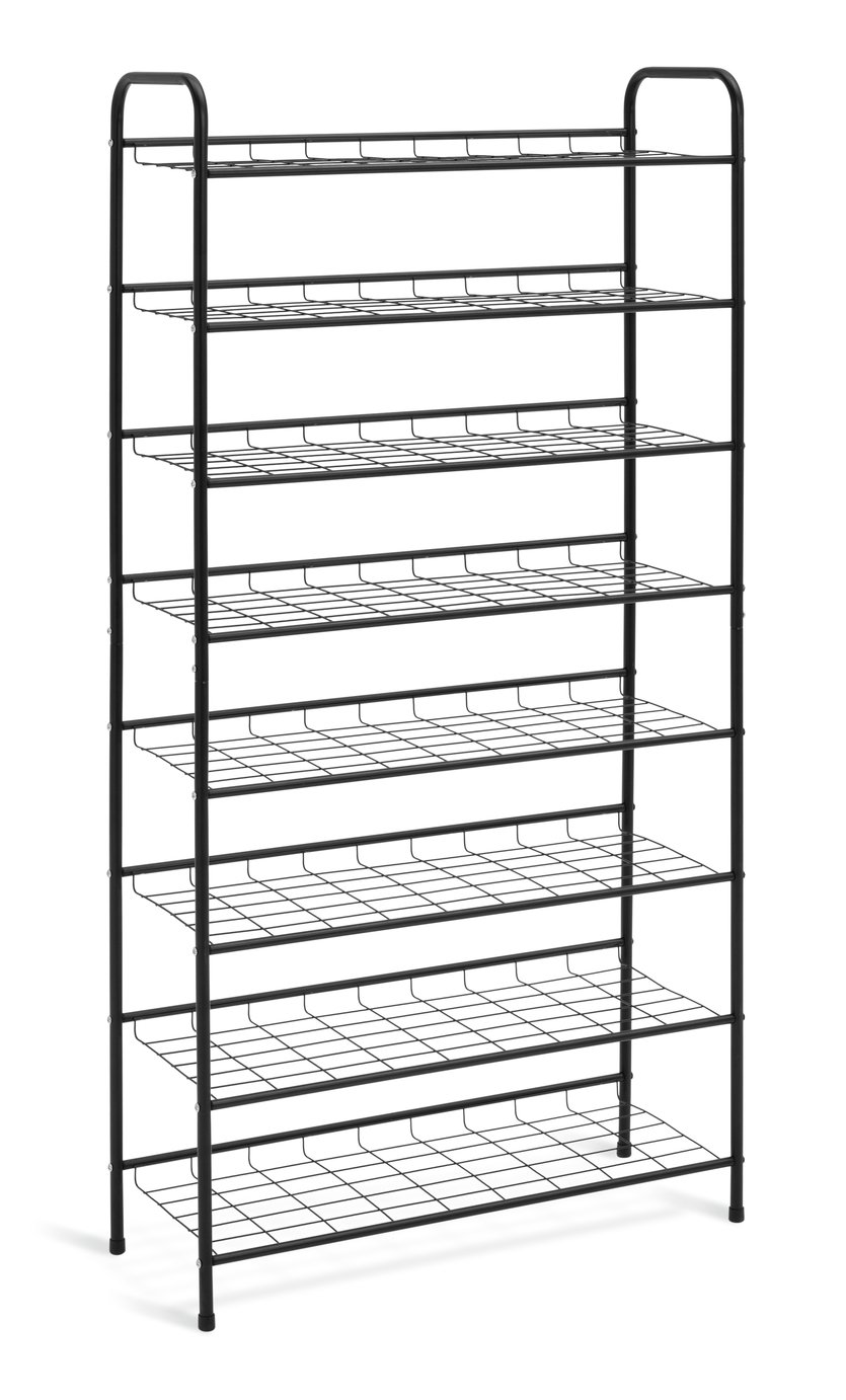 Argos Home Jorn 8 Shelf Shoe Storage Rack - Black 