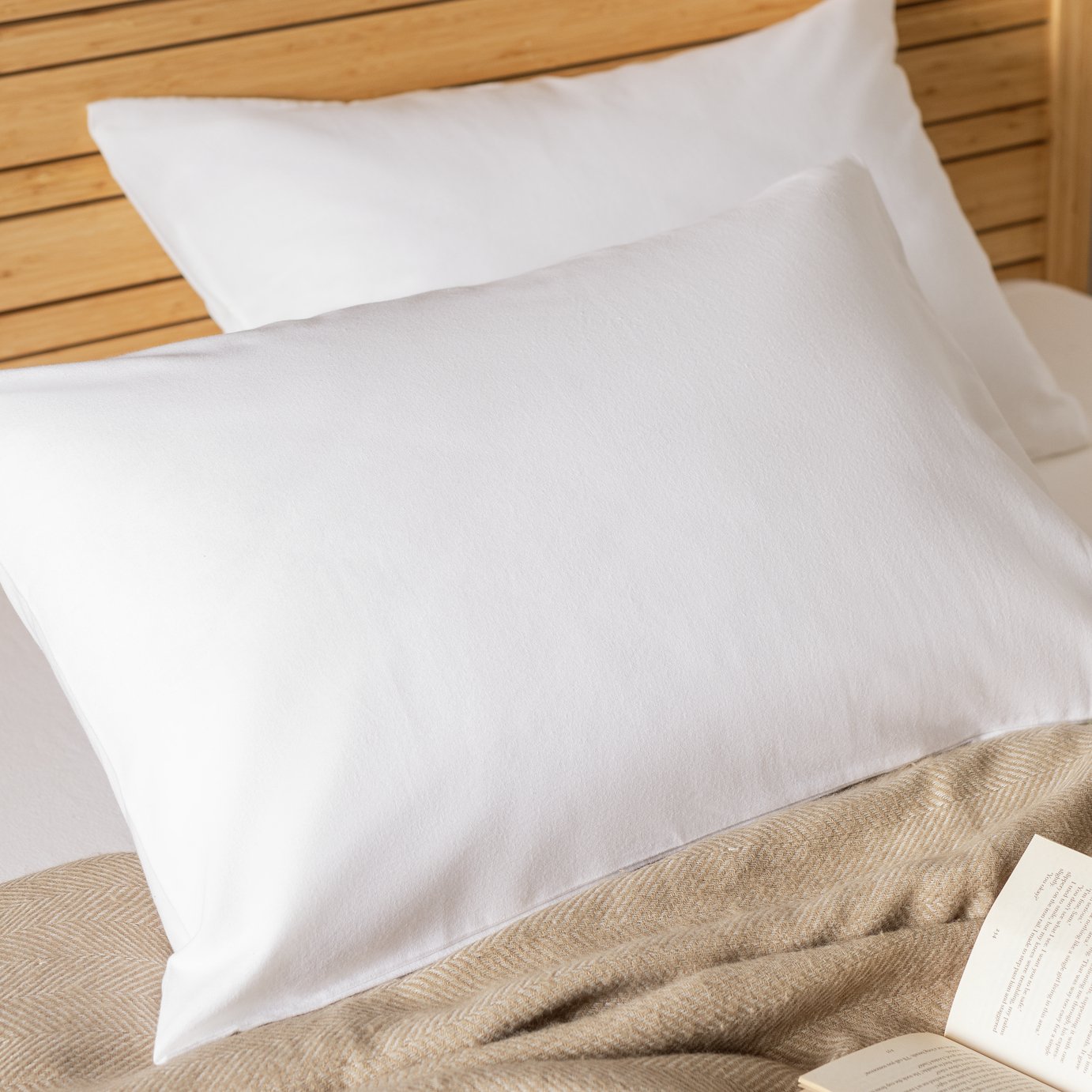 Home Essentials Brushed Standard Pillowcase Pair