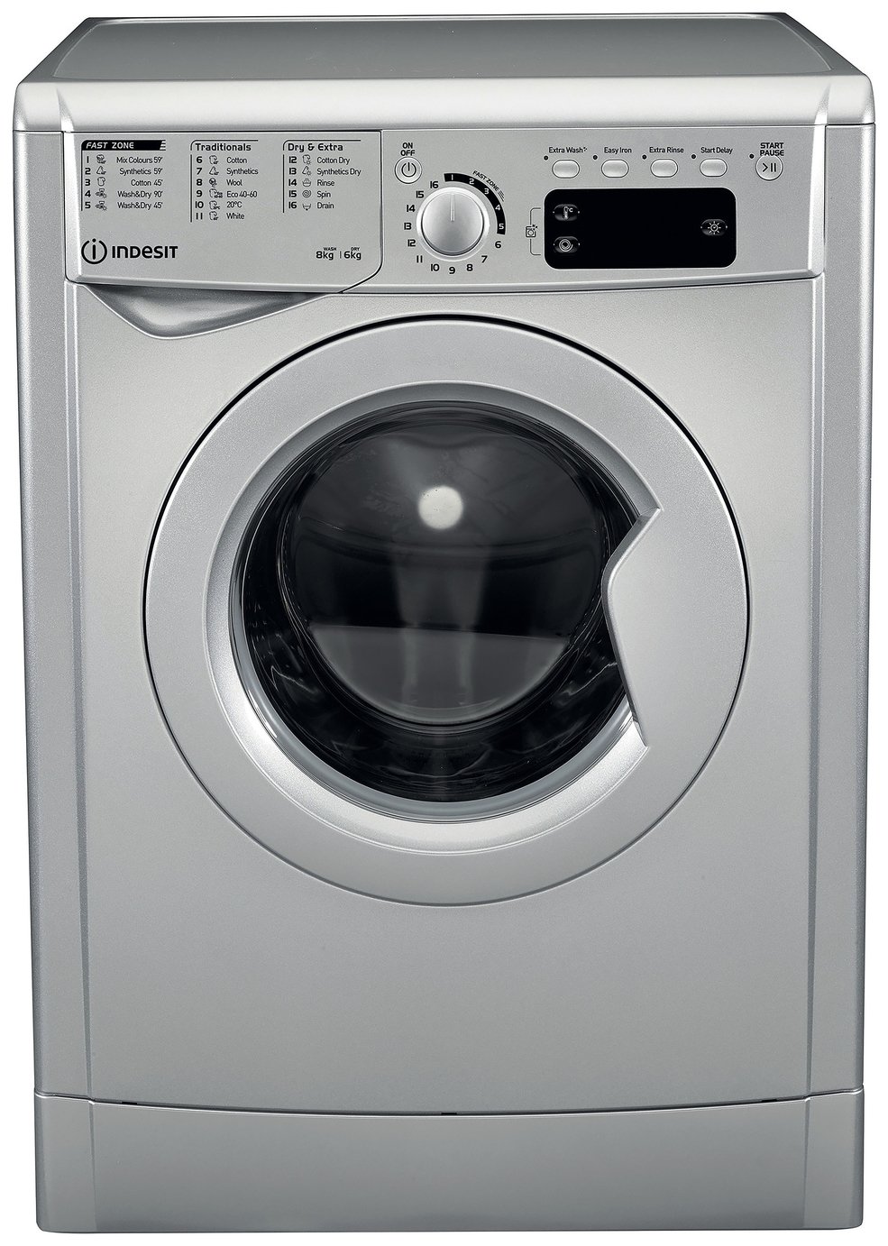 Indesit EWDE861483SUKN 8 / 6KG 1400 Washer Dryer - Silver