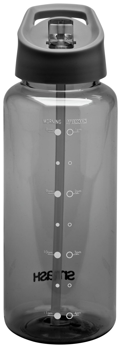 Smash Black Tracker Sipper Water Bottle - 1 litre