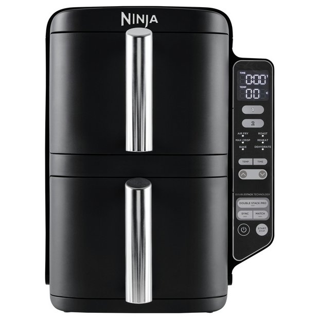 Buy Ninja Double Stack SL300UK 7.6L Air Fryer Black Air fryers and fryers Argos
