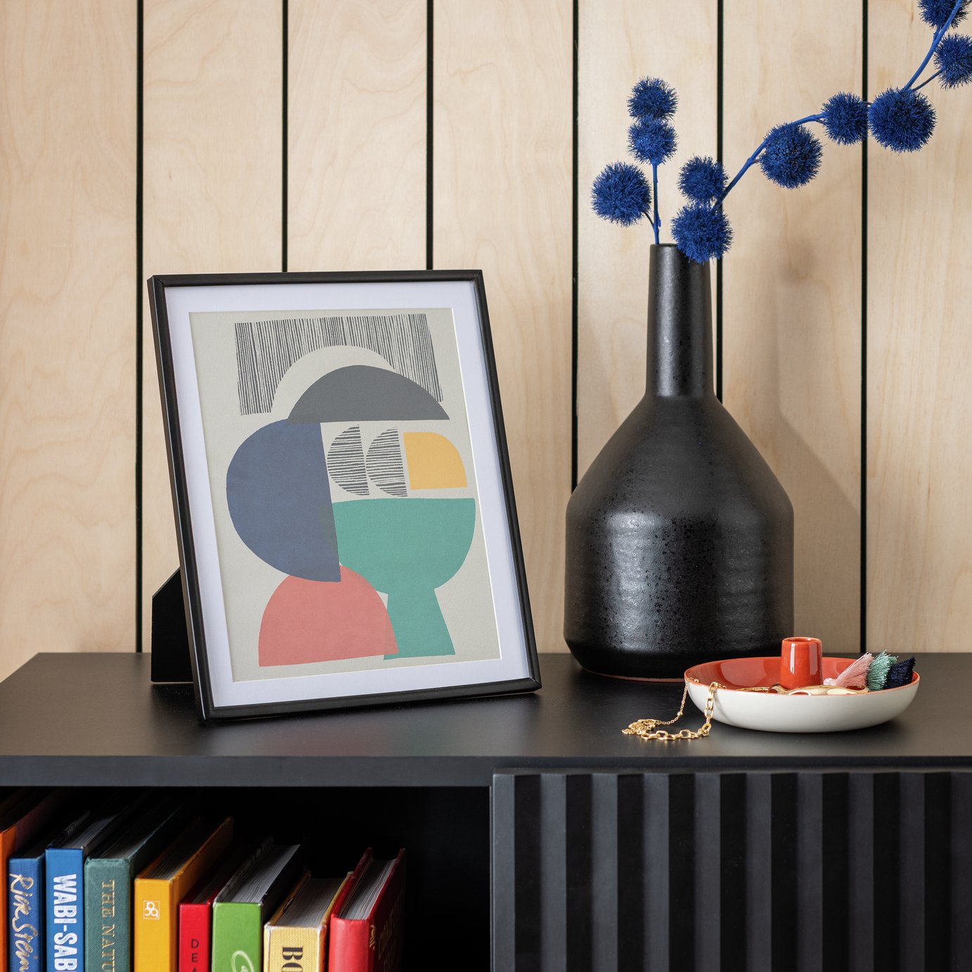 Habitat Skinny Black Metal Picture Frame - 8x10"