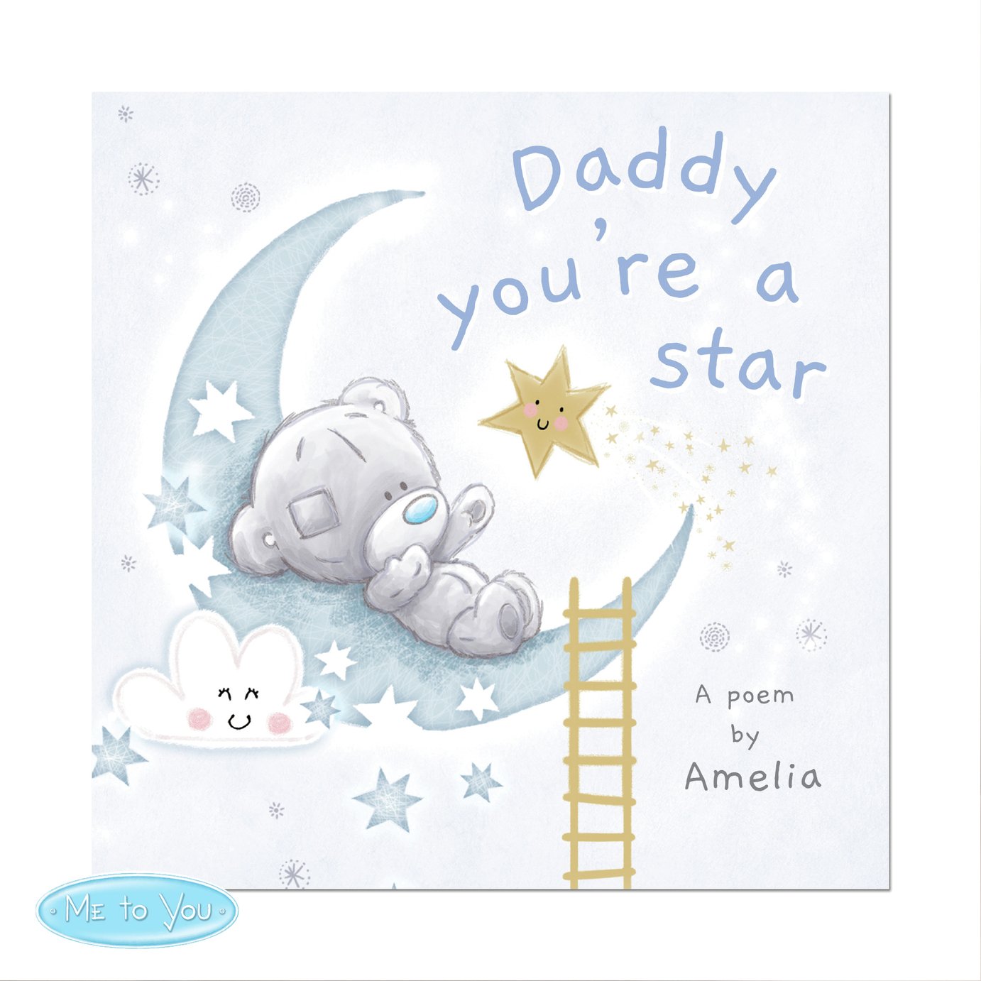 Personalised Message Tiny Tatty Daddy You A Star Poem Book
