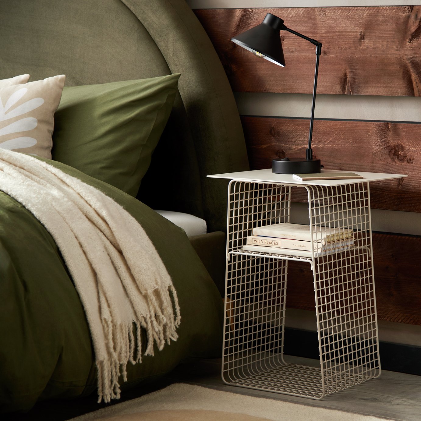 Habitat Cal Metal Bedside Table