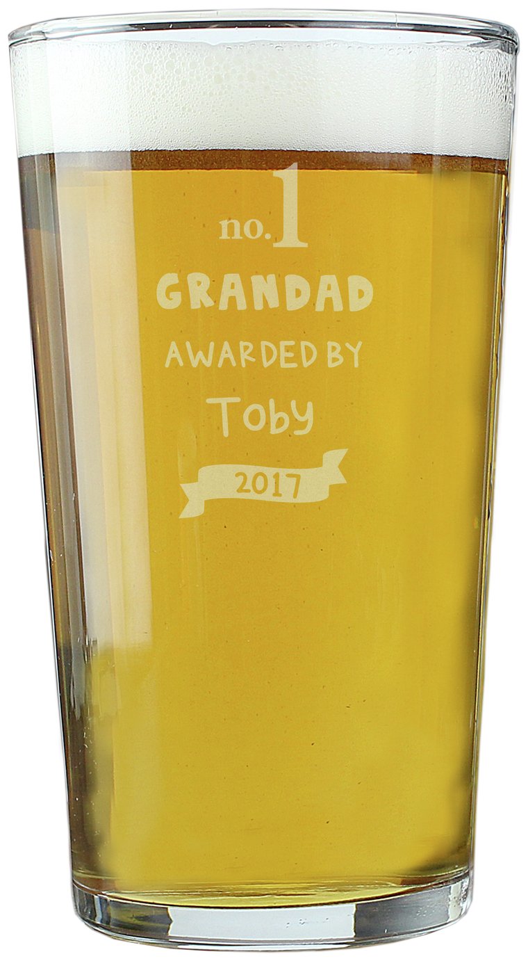 Personalised Message Number One Awarded By Pint Glass