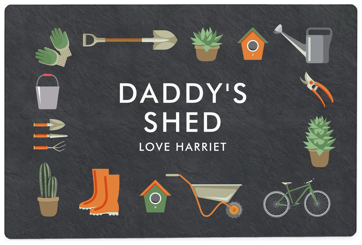 Personalised Message Gardening Metal Sign