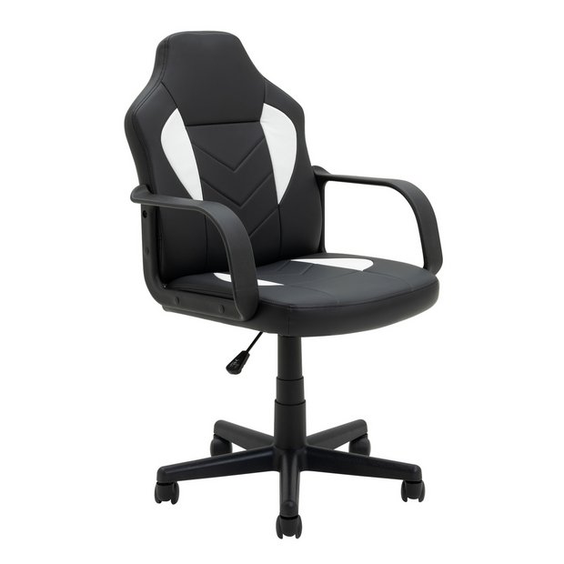 Buy Argos Home Faux Leather Office Gaming Chair Black Gaming chairs Argos