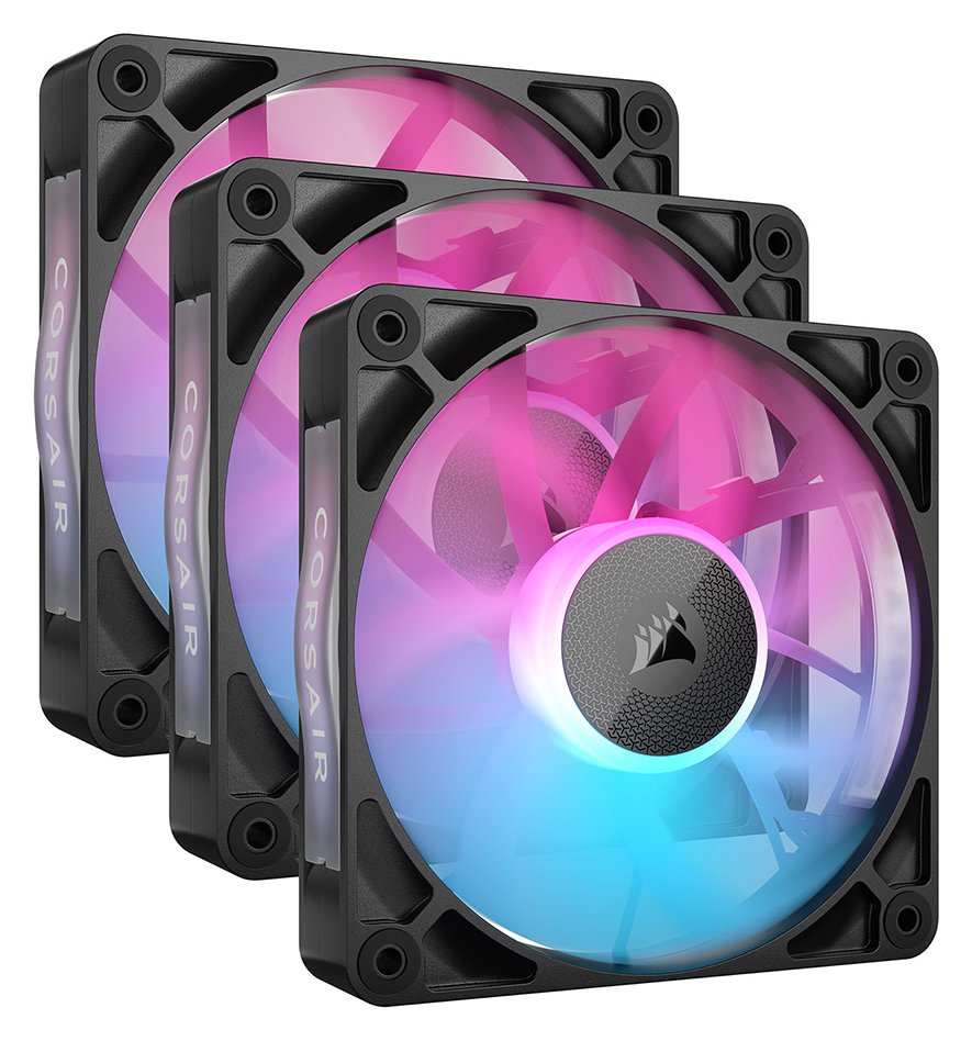 Corsair iCUE RX120 RGB 120MM LED PC Case Fan - Pack of 3