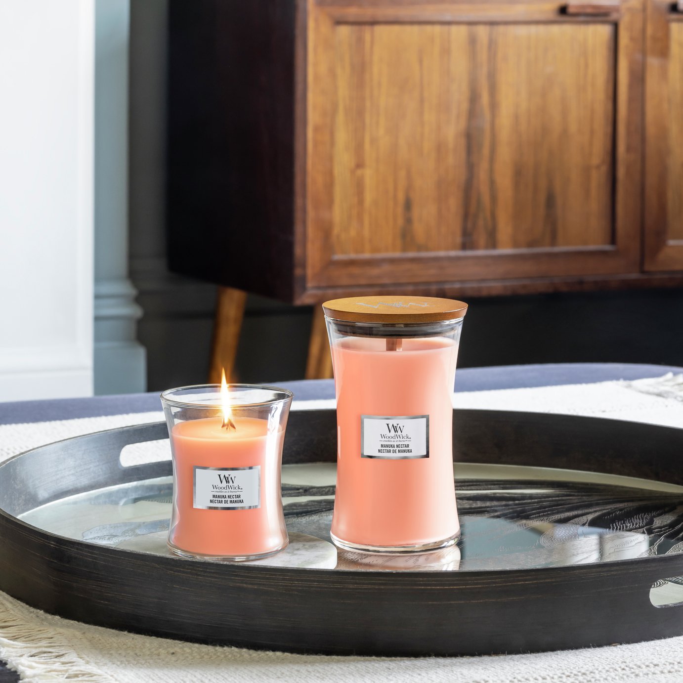 Woodwick Medium Jar Candle - Manuka Nectar