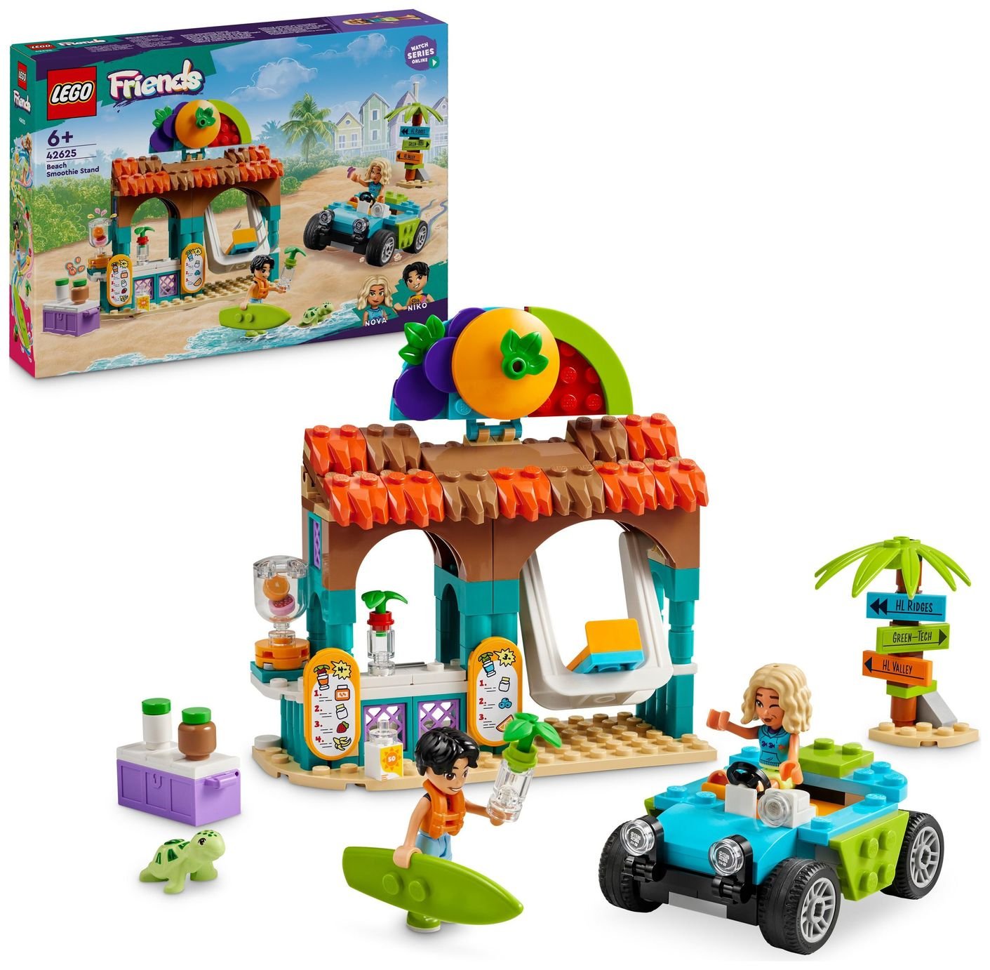 LEGO Friends Beach Smoothie Stand Play Food Toy Set 42625