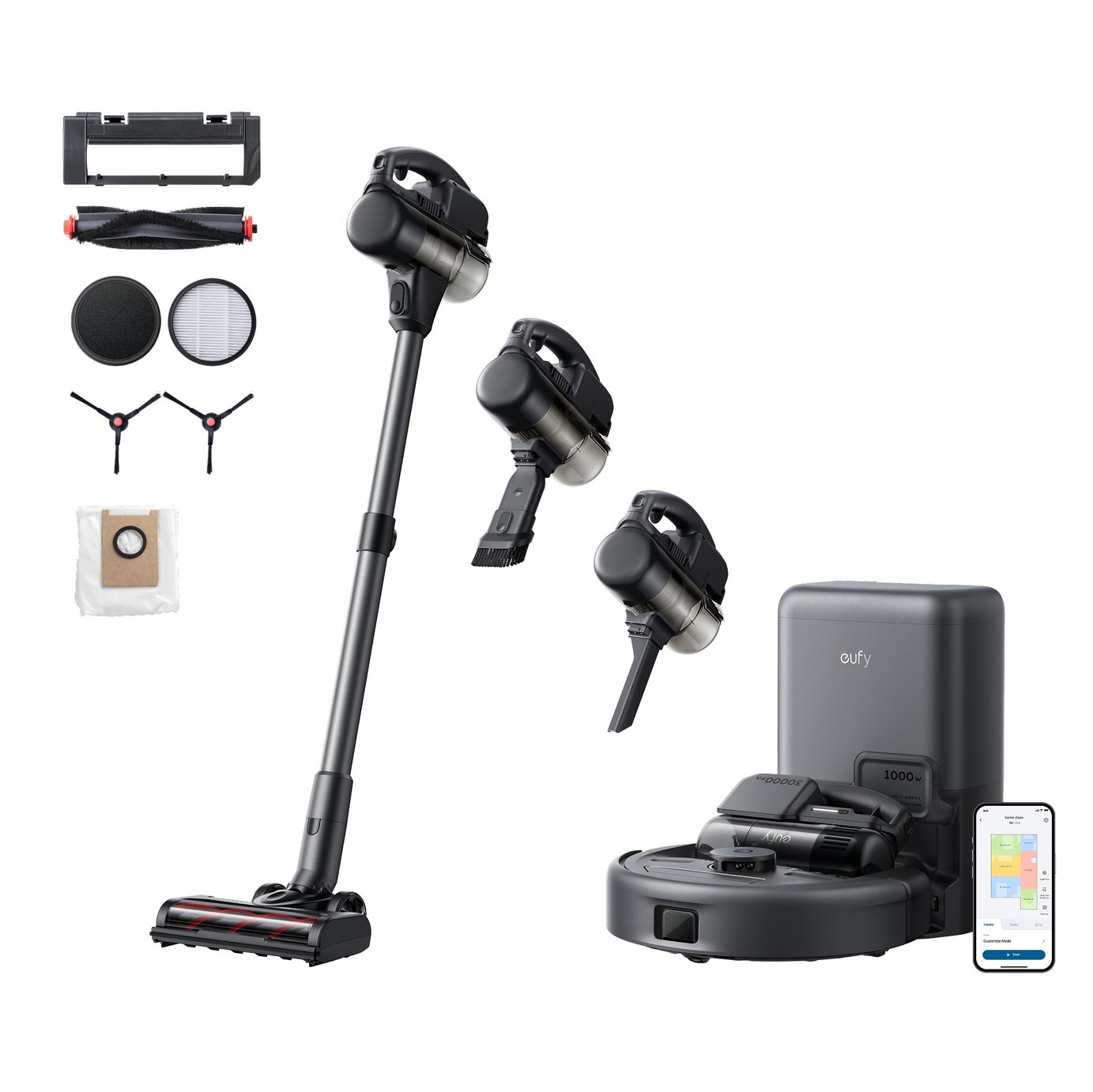 eufy E20 3-in-1 Robot Cordless Vacuum Cleaner