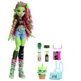 Monster High Venus McFlytrap Doll with Pet Cat & Accessories